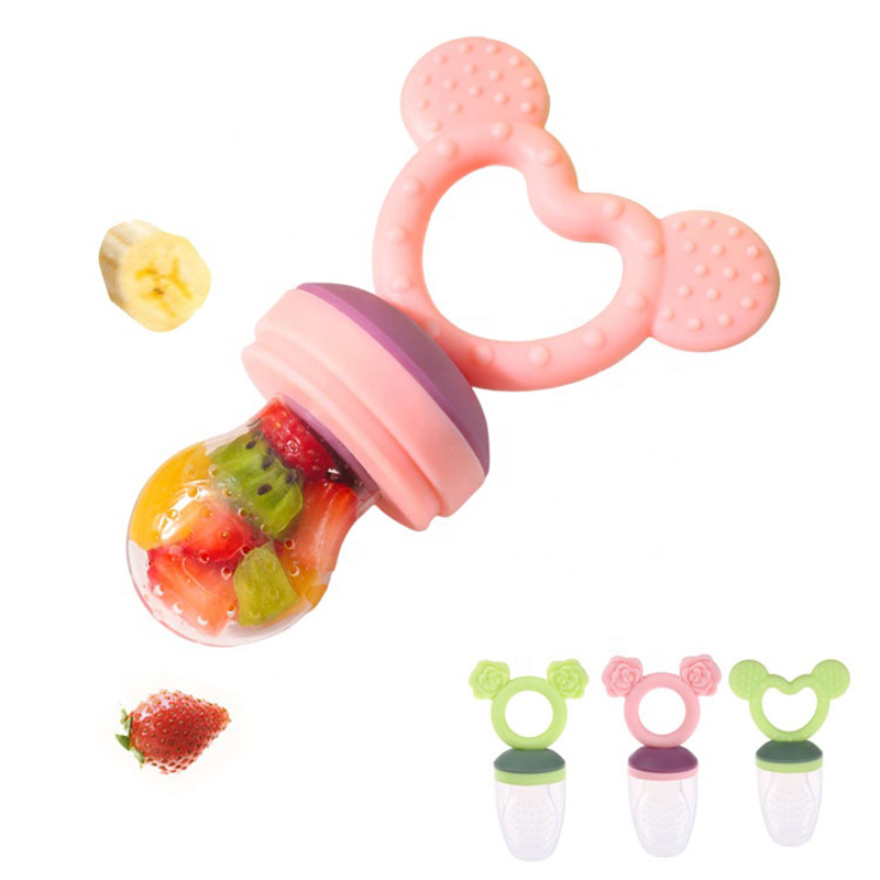Silikone baby frugt mad feeder pacifier, spædbarn frugt tænder teether legetøj